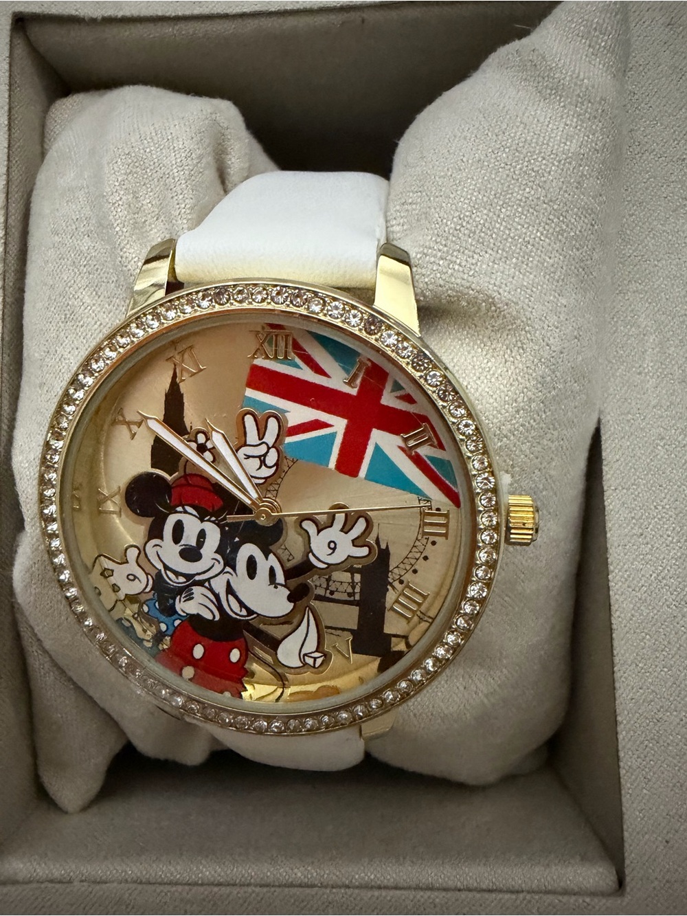 Disney Mickey & Minnie in London Analog Watch - NWT